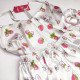خرید تاپ شورتک زنانه مدل ساتن ابریشم طرح توت فرنگی و خرگوش کد 666034 به همراه اسکرانچی مو
