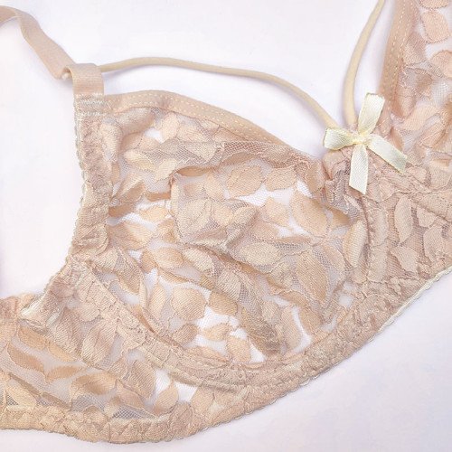خرید ست لباس زیر زنانه ژوبین مدل توری هارنس دار کد 13691